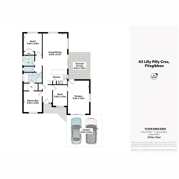 Floorplan of Homely house listing, 43 Lilly Pilly Crescent, Fitzgibbon QLD 4018