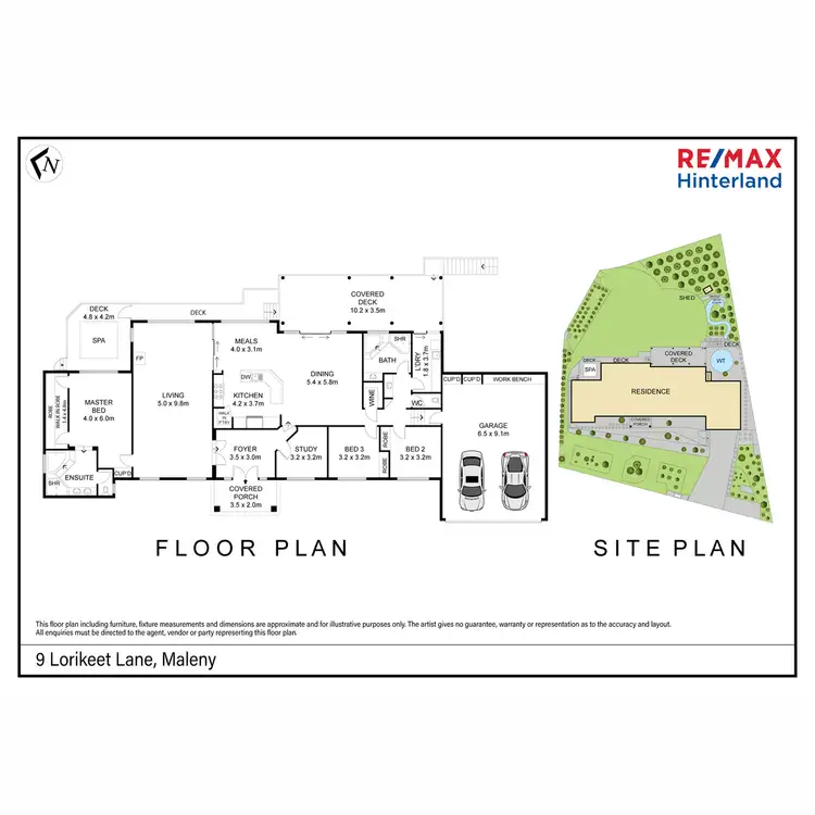Floorplan of Homely house listing, 9 Lorikeet Lane, Maleny QLD 4552