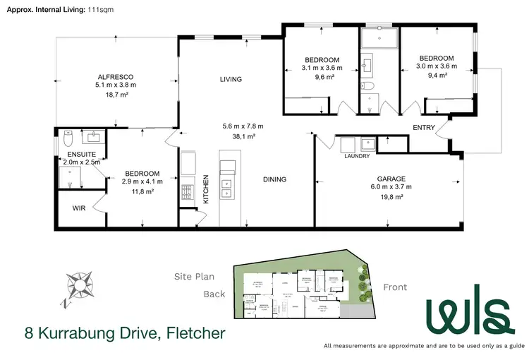 Floorplan of Homely house listing, 8 Kurrabung Drive, Fletcher NSW 2287
