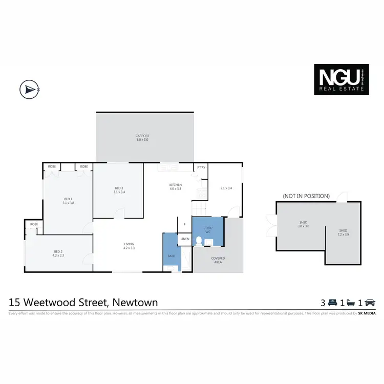 Floorplan of Homely house listing, 15 Weetwood Street, Newtown QLD 4350