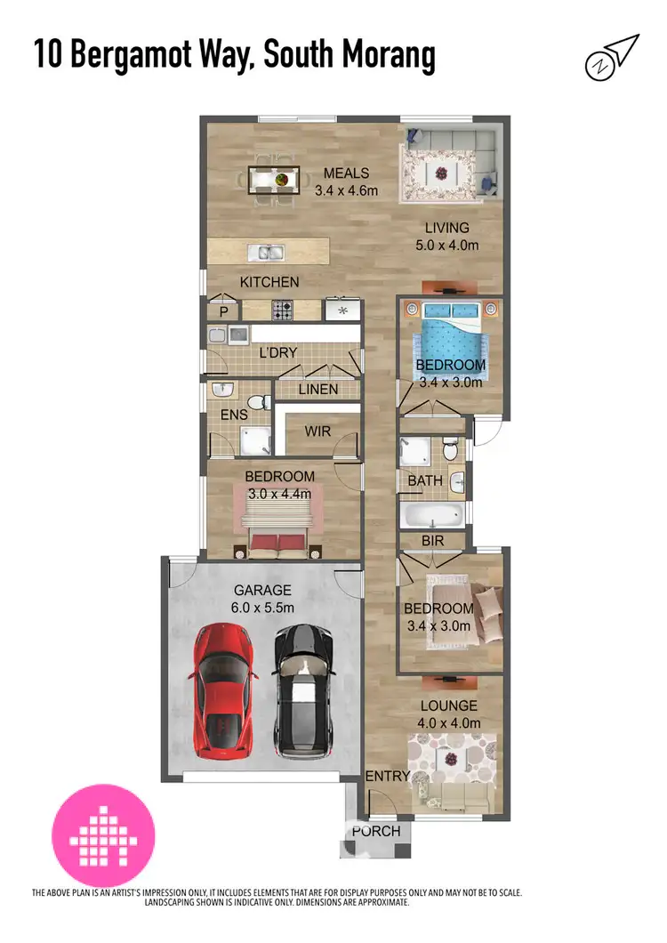 Floorplan of Homely house listing, 10 Bergamot Way, South Morang VIC 3752