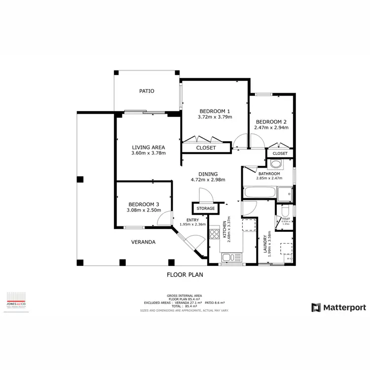 Floorplan of Homely villa listing, 8/10 Ivanhoe Street, Bassendean WA 6054