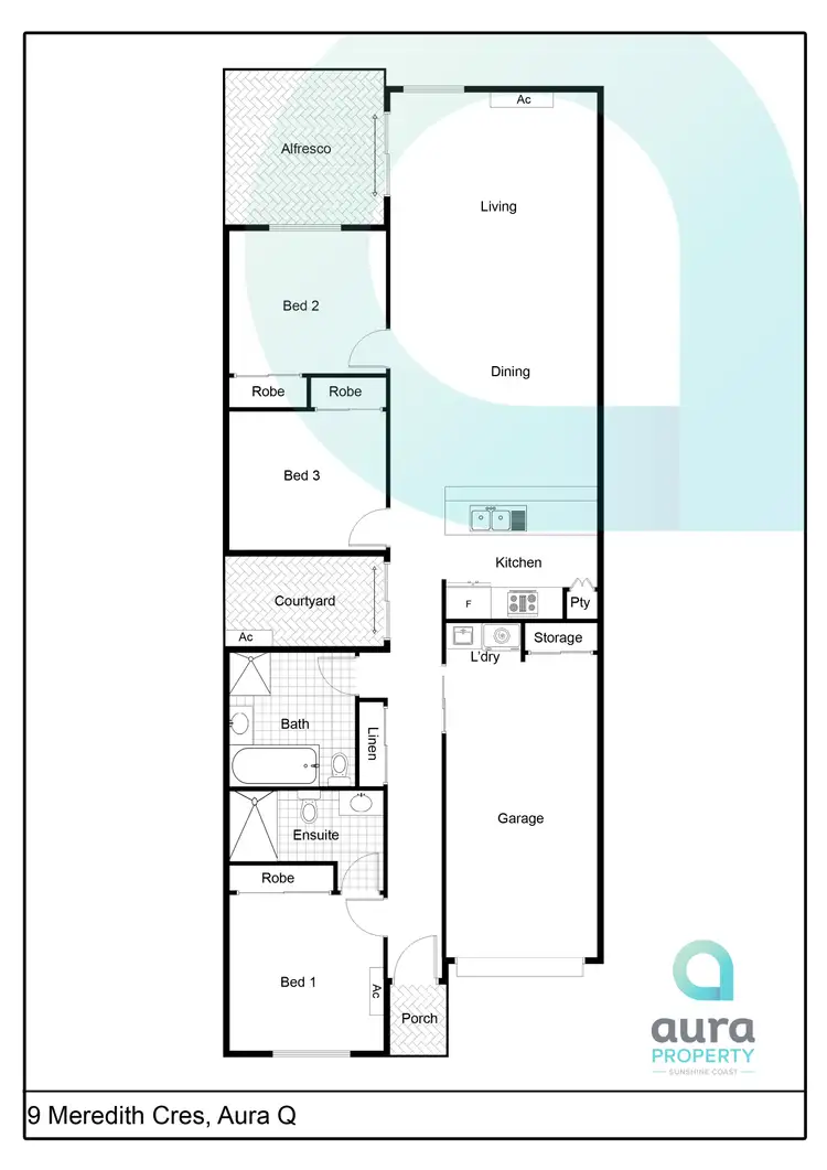Floorplan of Homely house listing, 9 Meredith Crescent, Baringa QLD 4551