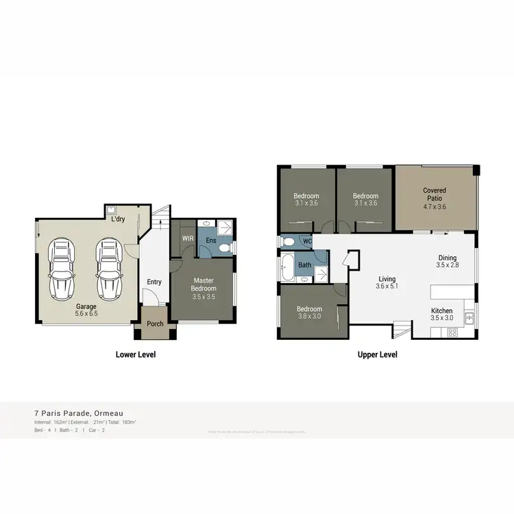 Floorplan of Homely house listing, 7 Paris Parade, Ormeau QLD 4208
