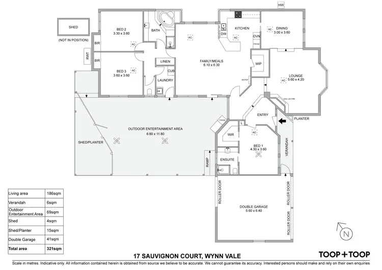 Floorplan of Homely house listing, 17 Sauvignon Court, Wynn Vale SA 5127