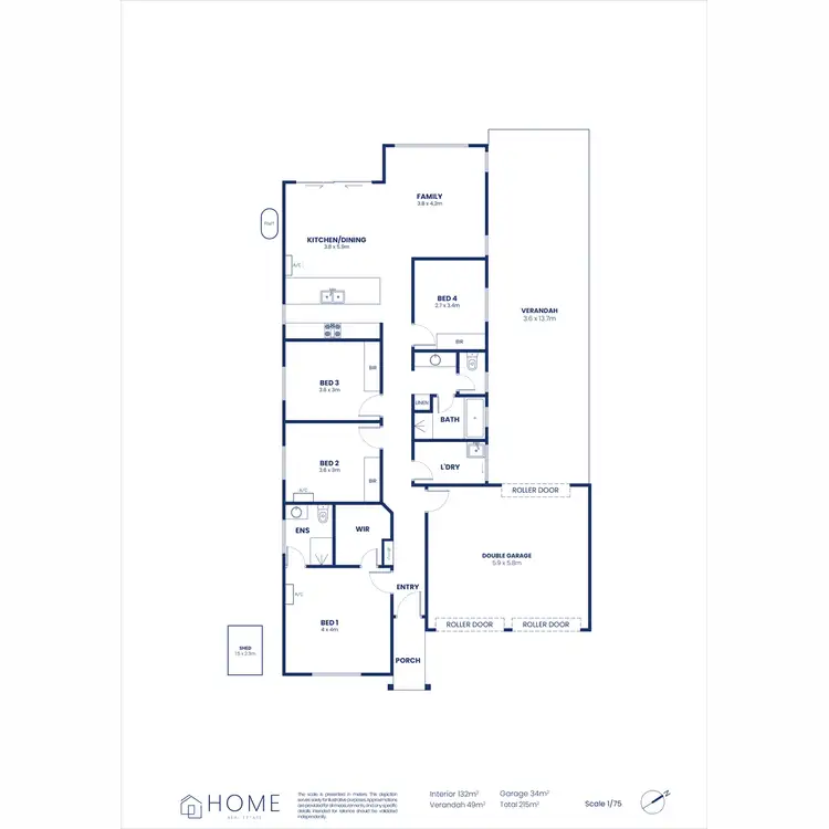Floorplan of Homely house listing, 11A Hidson Street, Evanston SA 5116