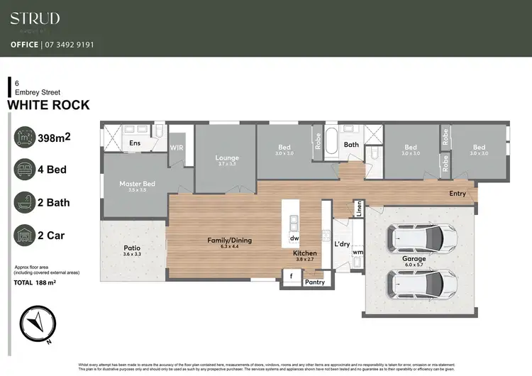 Floorplan of Homely house listing, 6 Embrey Street, White Rock QLD 4306