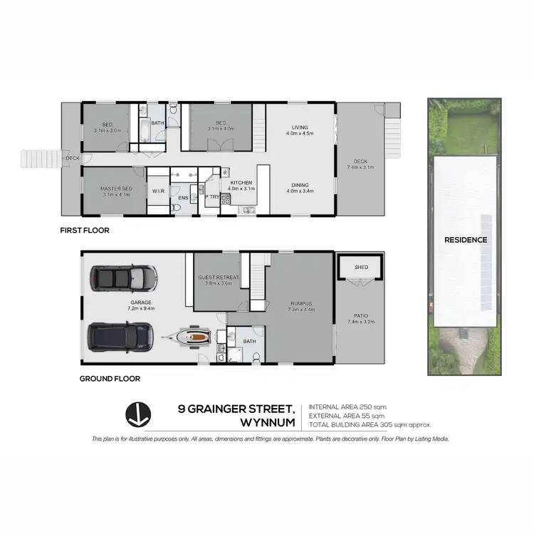 Floorplan of Homely house listing, 9 Grainger Street, Wynnum QLD 4178