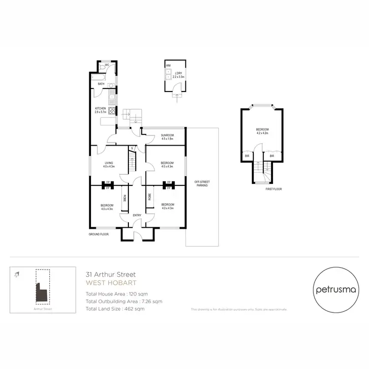 Floorplan of Homely house listing, 31 Arthur Street, West Hobart TAS 7000