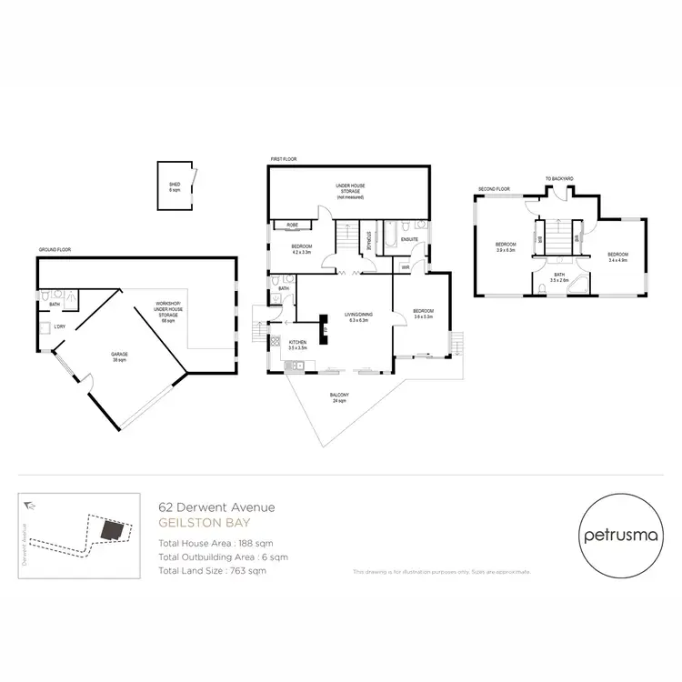 Floorplan of Homely house listing, 62 Derwent Avenue, Geilston Bay TAS 7015