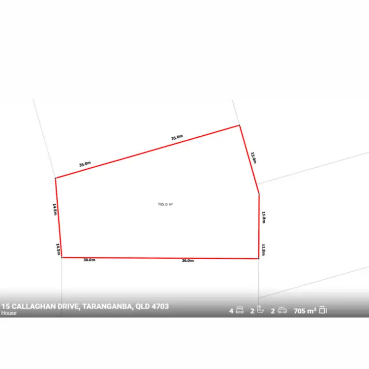 Floorplan of Homely house listing, 15 Callaghan Drive, Taranganba QLD 4703
