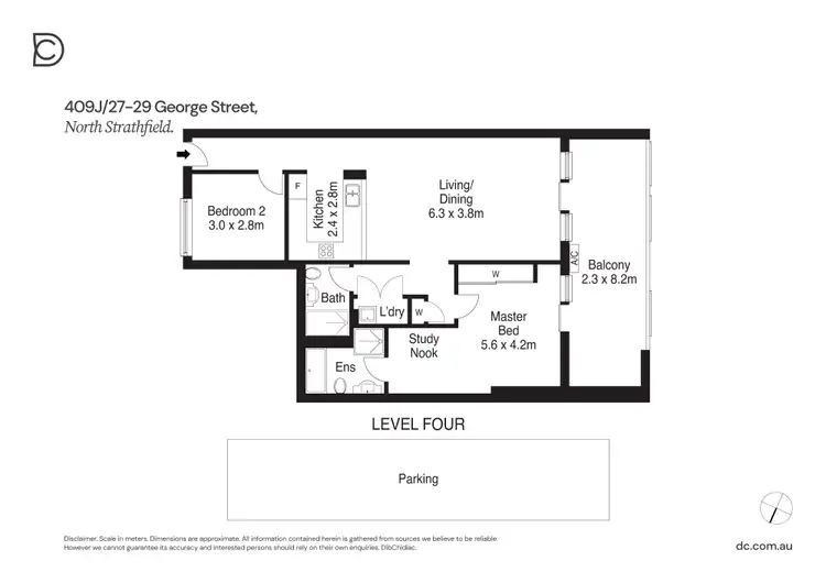 Floorplan of Homely apartment listing, 409J/27-29 George Street, North Strathfield NSW 2137
