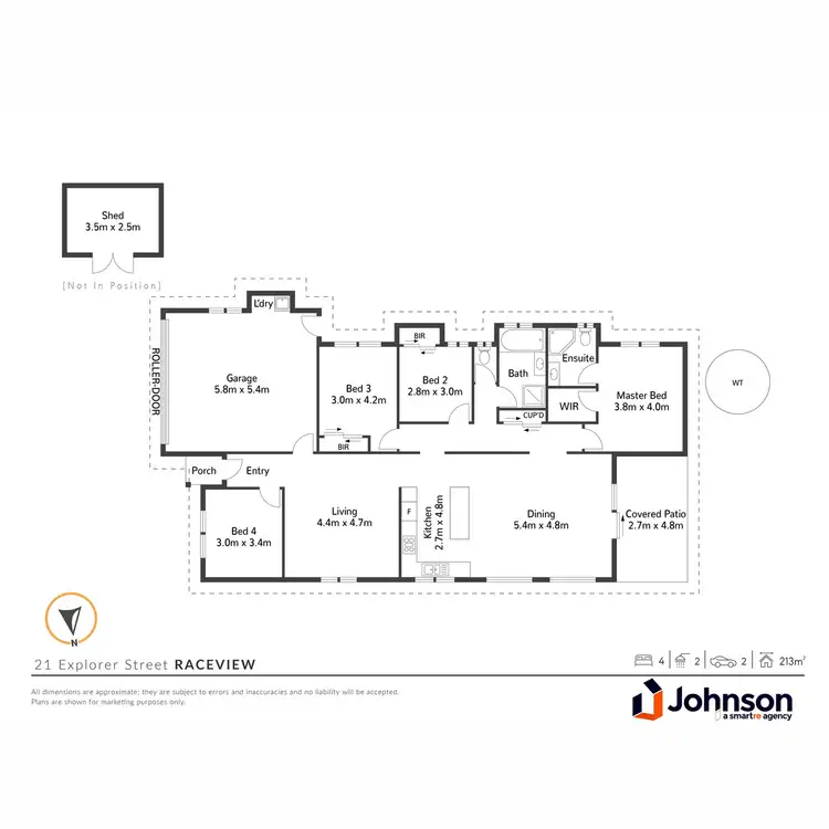 Floorplan of Homely house listing, 21 Explorer Street, Raceview QLD 4305