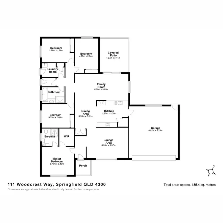 Floorplan of Homely house listing, 111 Woodcrest Way, Springfield QLD 4300