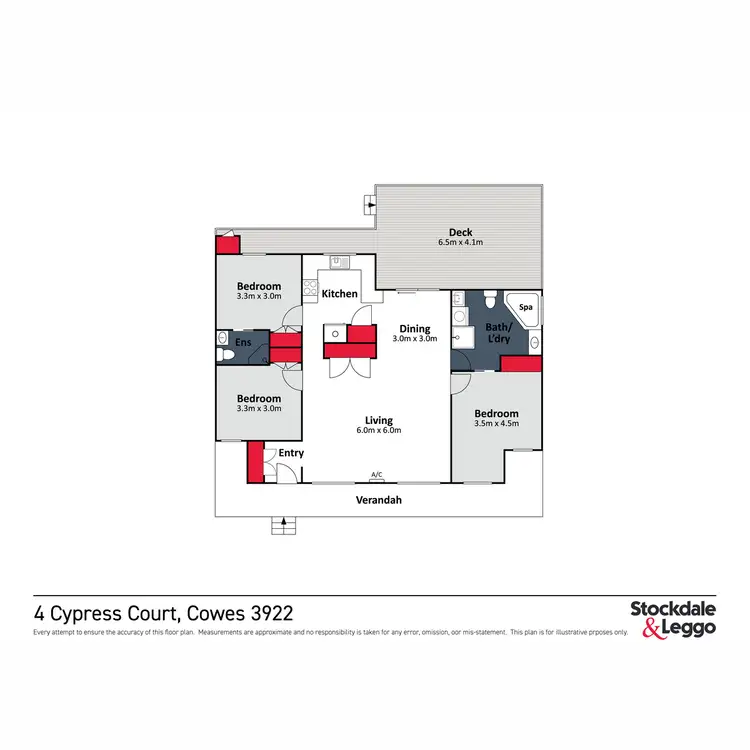 Floorplan of Homely house listing, 4 Cypress Court, Cowes VIC 3922