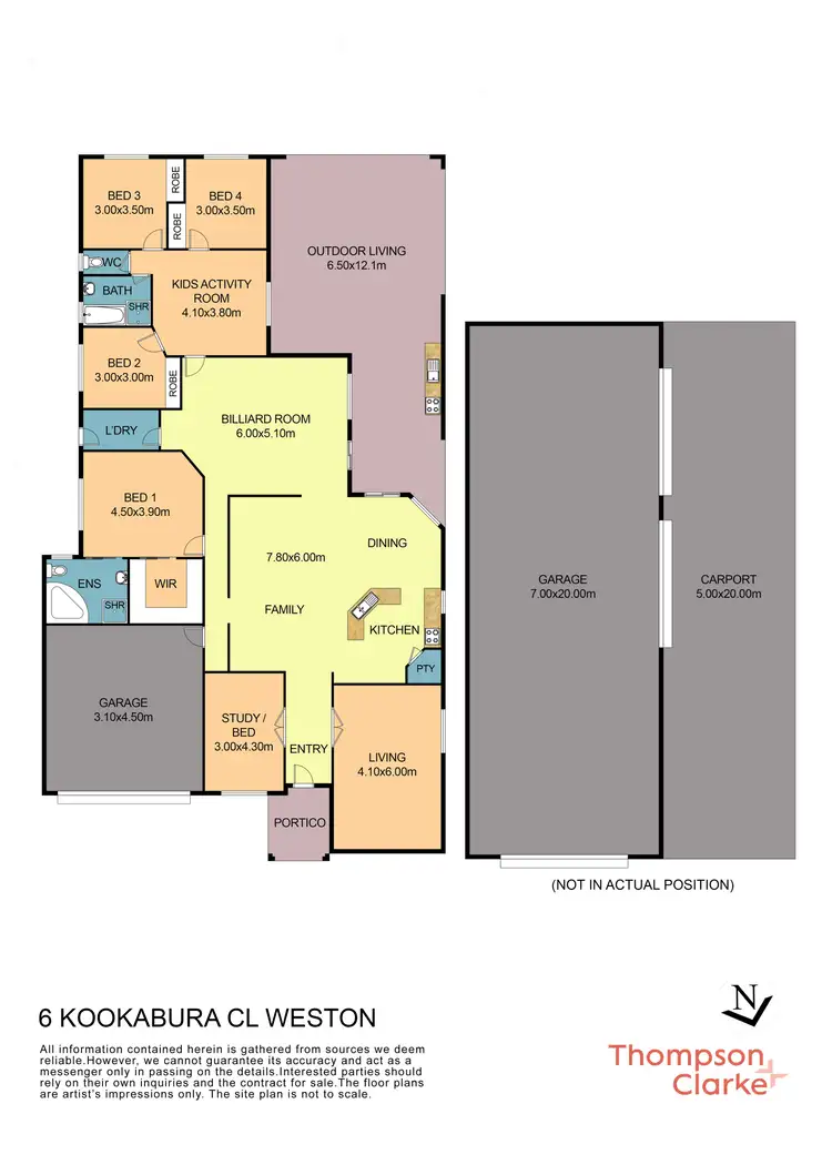 Floorplan of Homely house listing, 6 Kookaburra Close, Weston NSW 2326