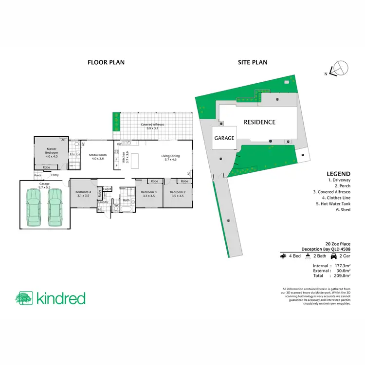 Floorplan of Homely house listing, 20 Zoe Place, Deception Bay QLD 4508