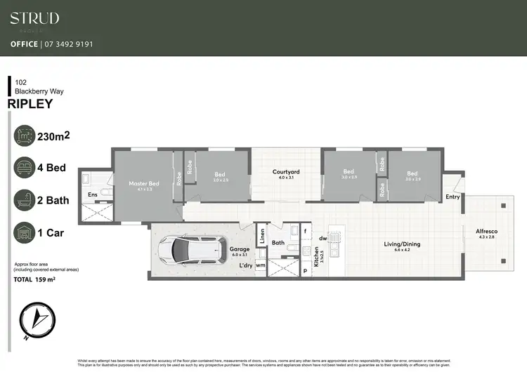 Floorplan of Homely house listing, 102 Blackberry Way, Ripley QLD 4306