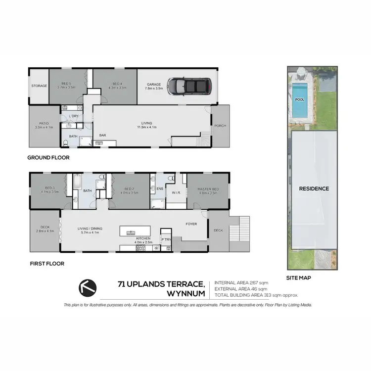 Floorplan of Homely house listing, 71 Uplands Terrace, Wynnum QLD 4178
