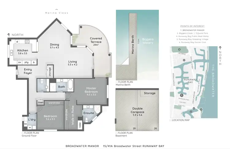 Floorplan of Homely unit listing, 15/41A Broadwater Street, Runaway Bay QLD 4216