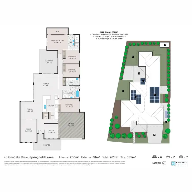 Floorplan of Homely house listing, 40 Grindelia Drive, Springfield Lakes QLD 4300