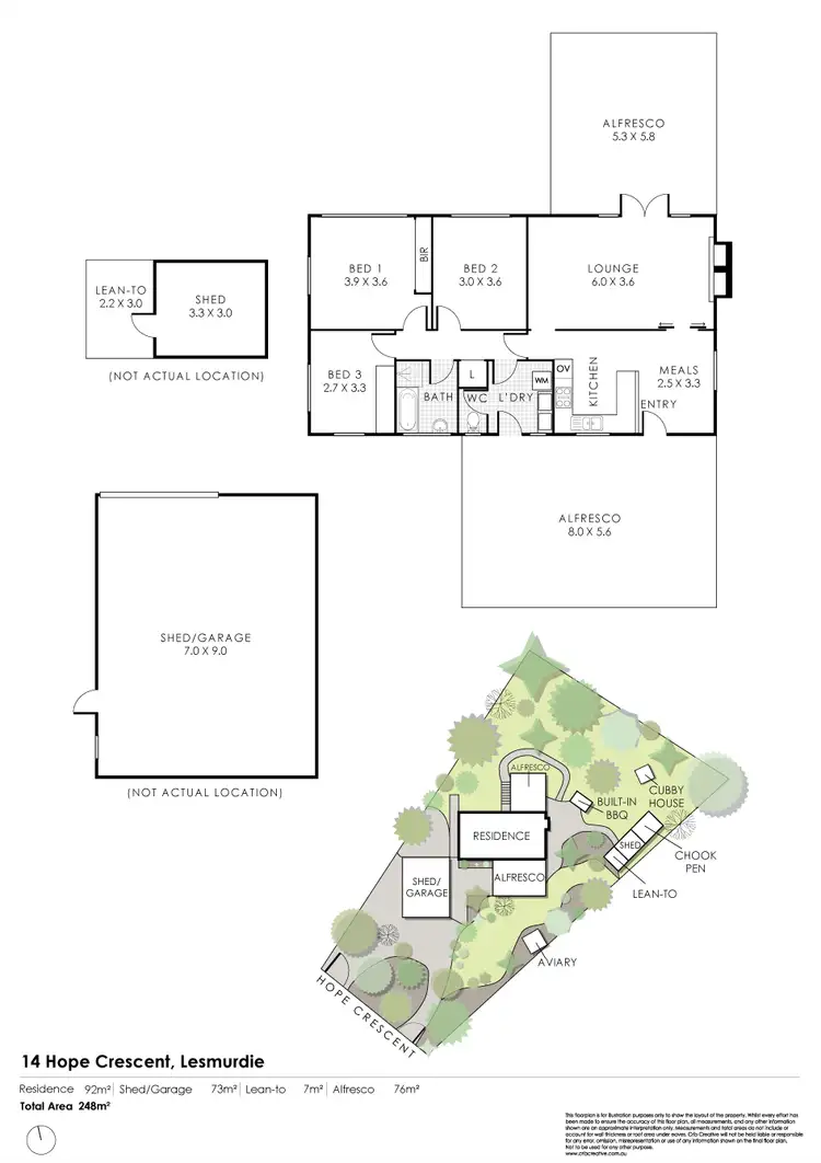 Floorplan of Homely house listing, 14 Hope Crescent, Lesmurdie WA 6076