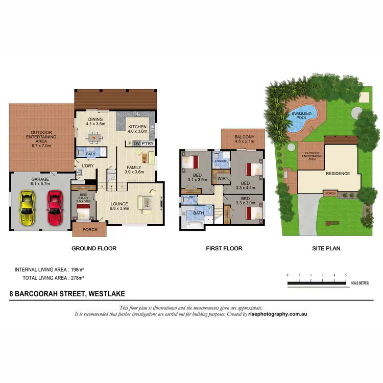 Floorplan of Homely house listing, 8 Barcoorah Street, Westlake QLD 4074