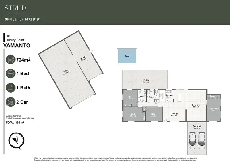 Floorplan of Homely house listing, 10 Tilbury Court, Yamanto QLD 4305