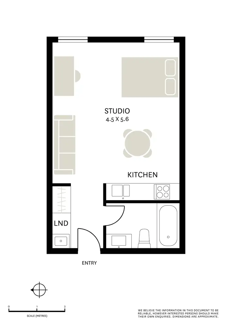 Floorplan of Homely studio listing, 104/1 Phillip Street, Petersham NSW 2049
