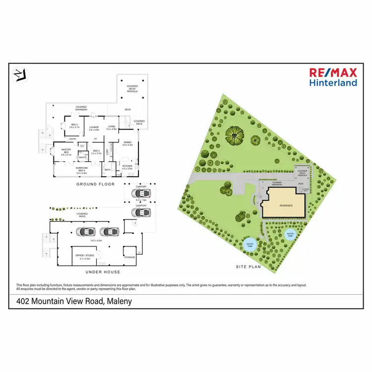 Floorplan of Homely house listing, 402 Mountain View Road, Maleny QLD 4552