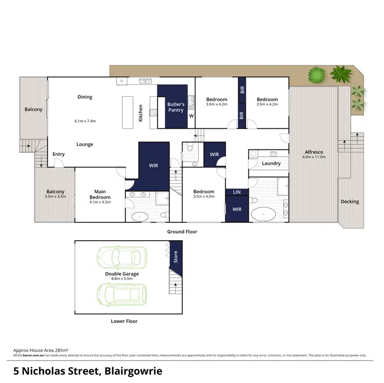 Floorplan of Homely house listing, 5 Nicholas Street, Blairgowrie VIC 3942
