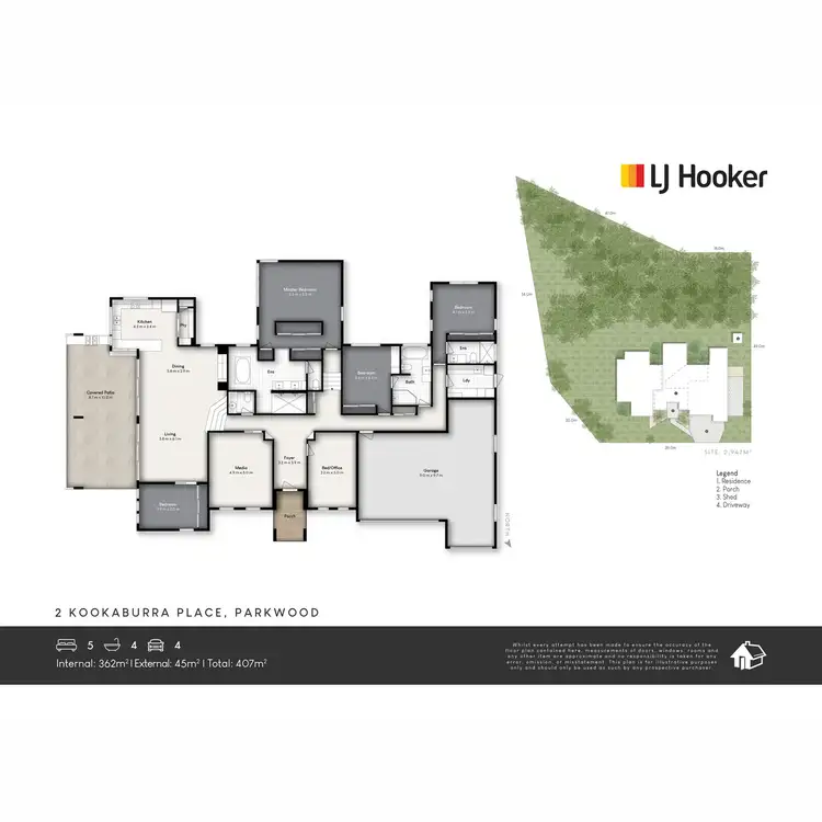 Floorplan of Homely house listing, 2 Kookaburra Place, Parkwood QLD 4214