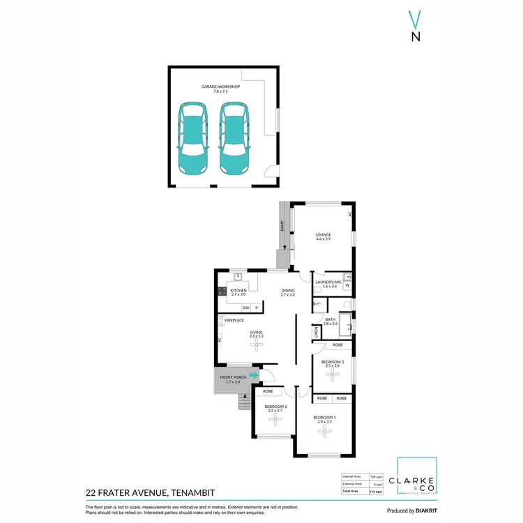 Floorplan of Homely house listing, 22 Frater Avenue, Tenambit NSW 2323