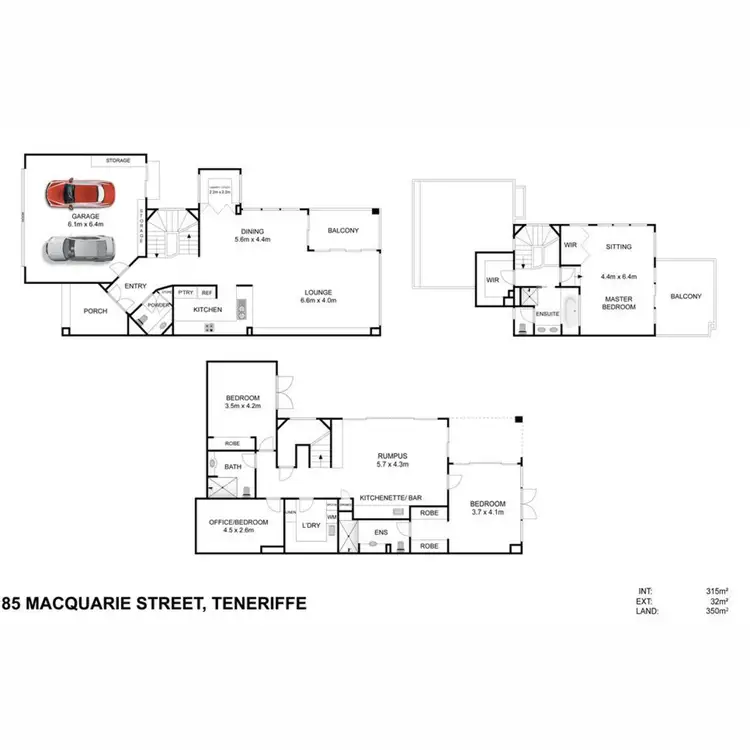 Floorplan of Homely house listing, 85 Macquarie Street, Teneriffe QLD 4005