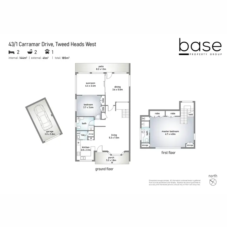 Floorplan of Homely unit listing, 43/1 Carramar Drive, Tweed Heads West NSW 2485