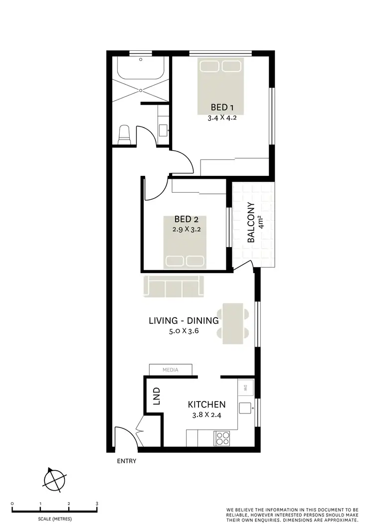 Floorplan of Homely apartment listing, 4/14 Hastings Street, Marrickville NSW 2204