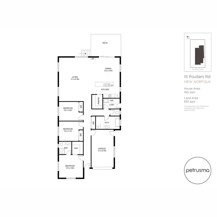 Floorplan of Homely house listing, 15 Poulters Road, New Norfolk TAS 7140