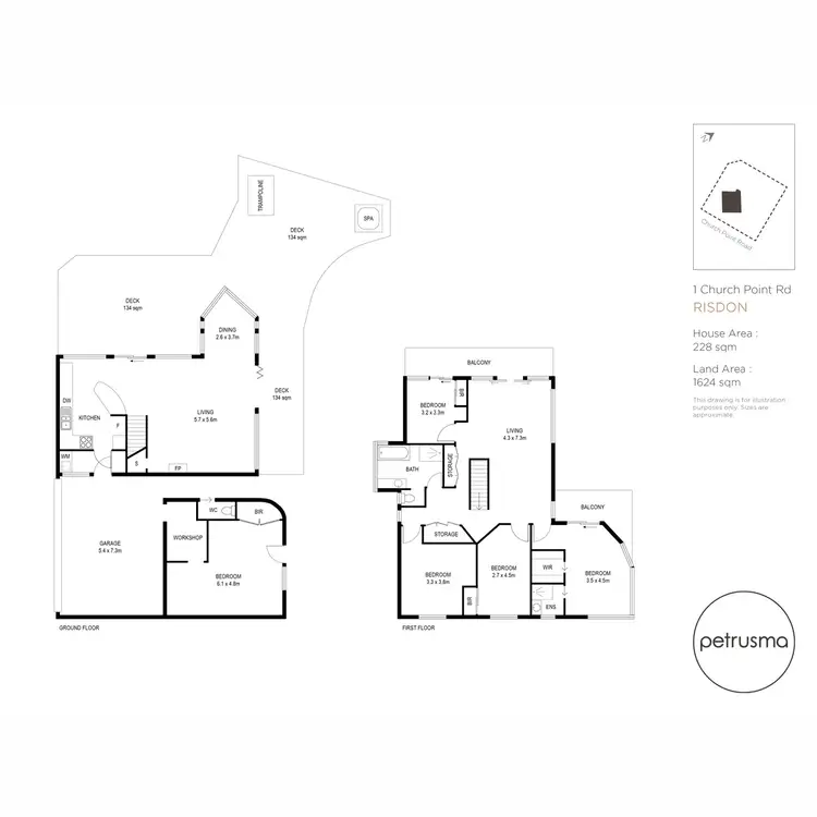 Floorplan of Homely house listing, 1 Church Point Road, Risdon TAS 7017