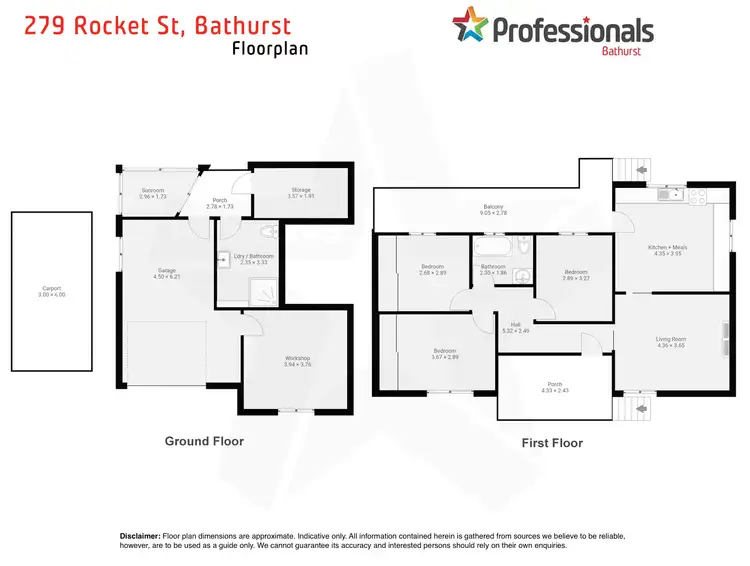 Floorplan of Homely house listing, 279 Rocket Street, West Bathurst NSW 2795