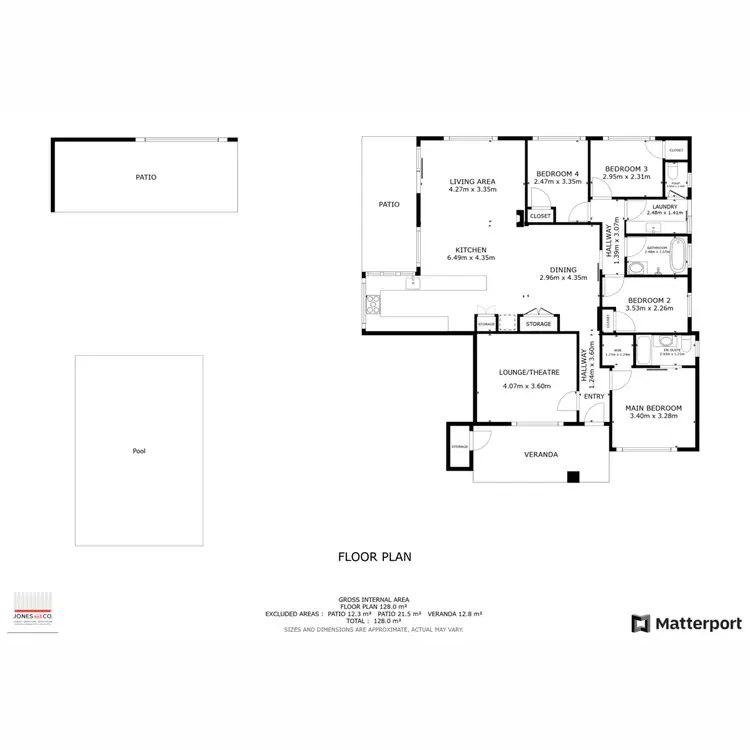 Floorplan of Homely house listing, 4 Florac Close, Ellenbrook WA 6069