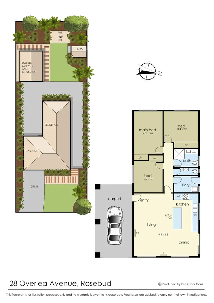 Floorplan of Homely house listing, 28 Overlea Avenue, Rosebud VIC 3939
