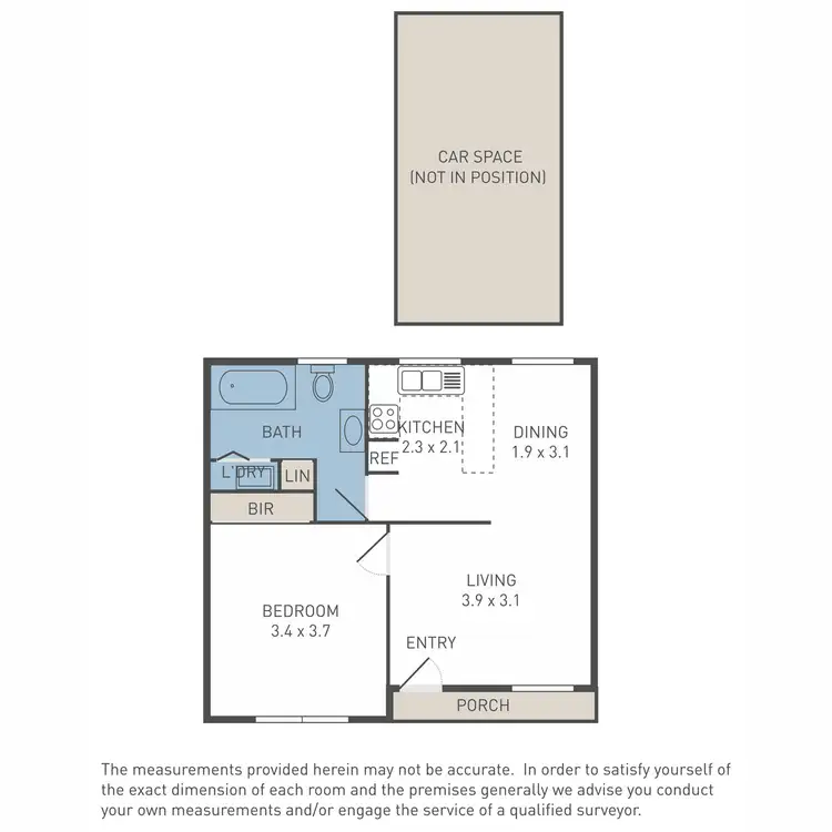 Floorplan of Homely flat listing, 3/8 Waratah Avenue, Tullamarine VIC 3043