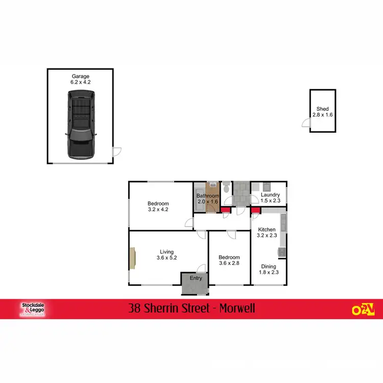 Floorplan of Homely house listing, 38 Sherrin Street, Morwell VIC 3840