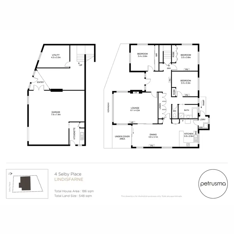 Floorplan of Homely house listing, 4 Selby Place, Lindisfarne TAS 7015