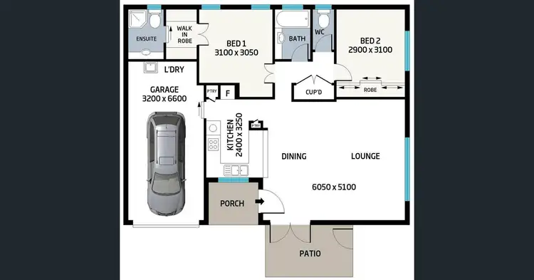 Floorplan of Homely unit listing, 1/81 Riverton Street, Clayfield QLD 4011