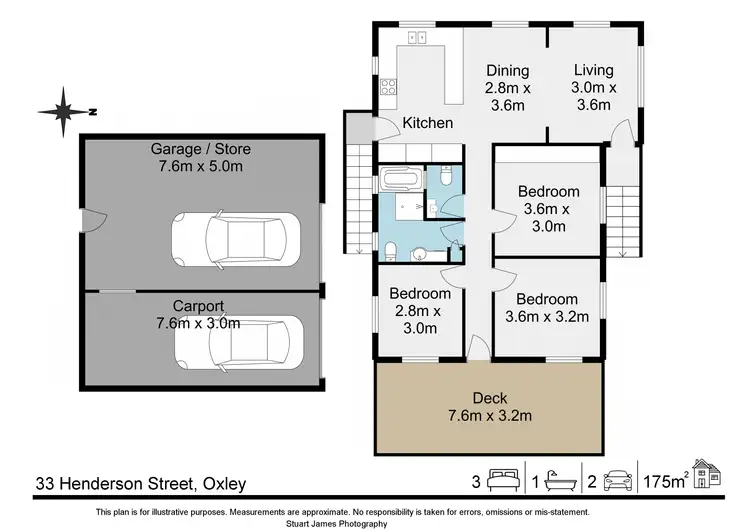 Floorplan of Homely house listing, 33 Henderson Street, Oxley QLD 4075