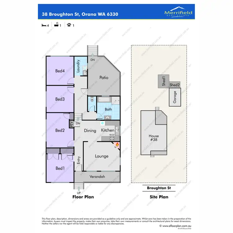 Floorplan of Homely house listing, 38 Broughton Street, Orana WA 6330