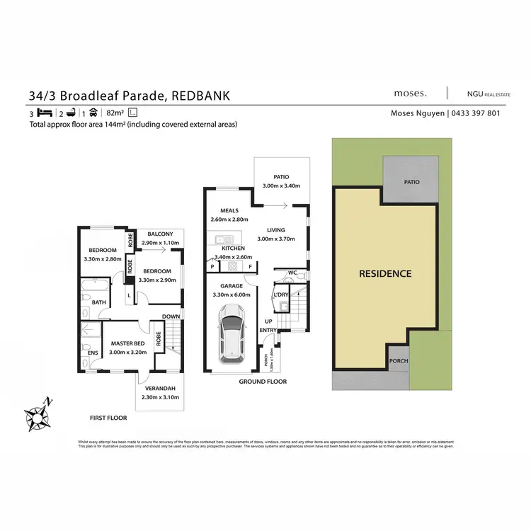 Floorplan of Homely townhouse listing, 34/3 Broadleaf Parade, Redbank QLD 4301
