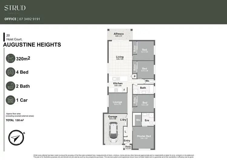 Floorplan of Homely house listing, 20 Hoist Court, Augustine Heights QLD 4300