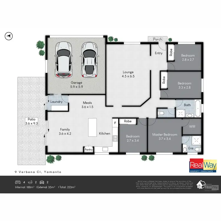 Floorplan of Homely house listing, 9 Verbena Close, Yamanto QLD 4305